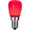 LED lampa E14 | ST26 | utomhus | röd | 0.9W